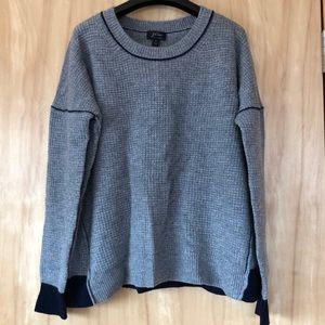 J Crew waffle knit 💯% cashmere sweater NWT